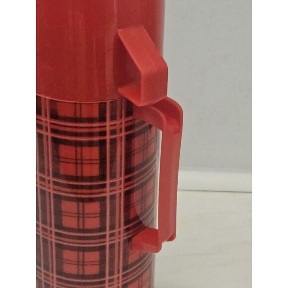 Vintage Stanley Aladdin Red Vacuum Bottle Thermos Quart Made‎ In USA - Picture 5 of 10